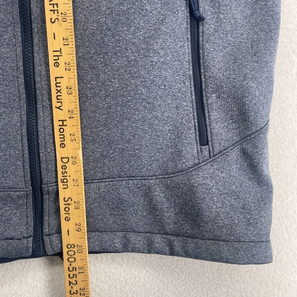 THE NORTH FACE Jacket Men L Canyonwall Windwall Softshell Fleece Grid Lined Blue